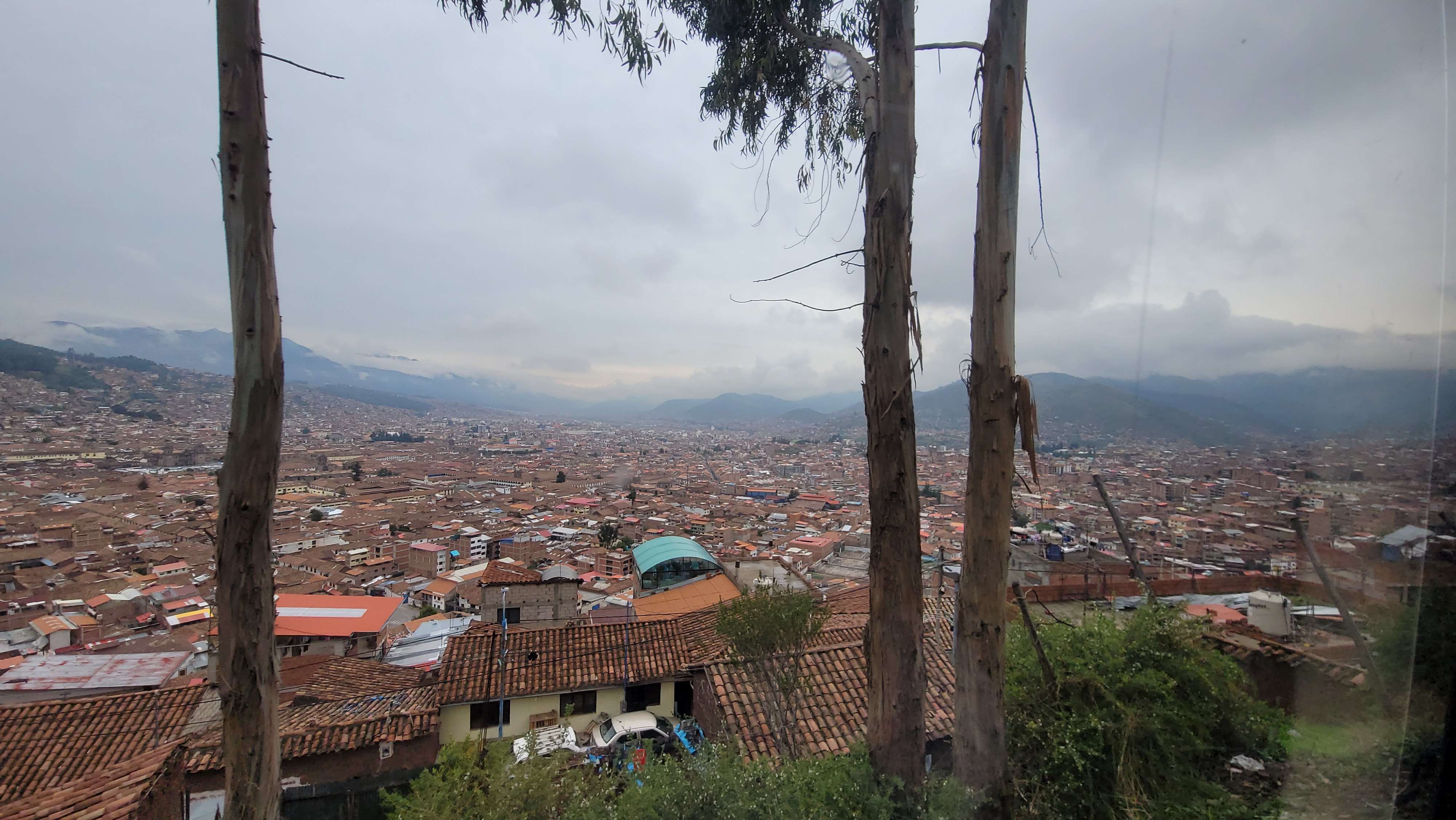 Cusco from the top on the train beautiful