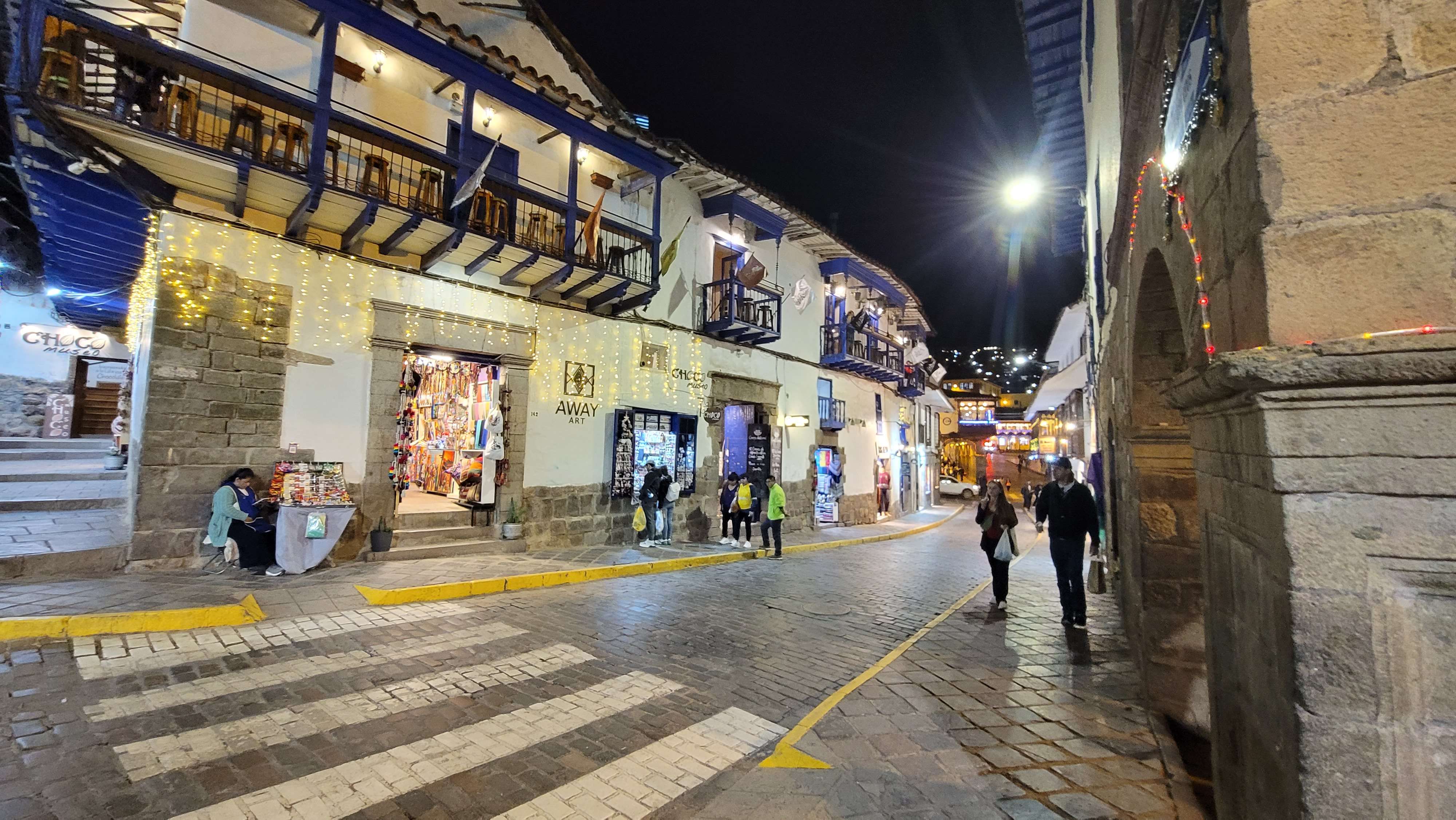 Plaza Mayor de Cusco at the night