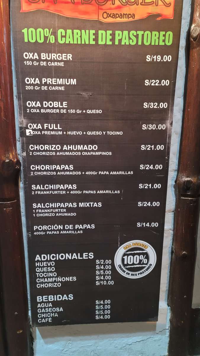 OXA Burger peru