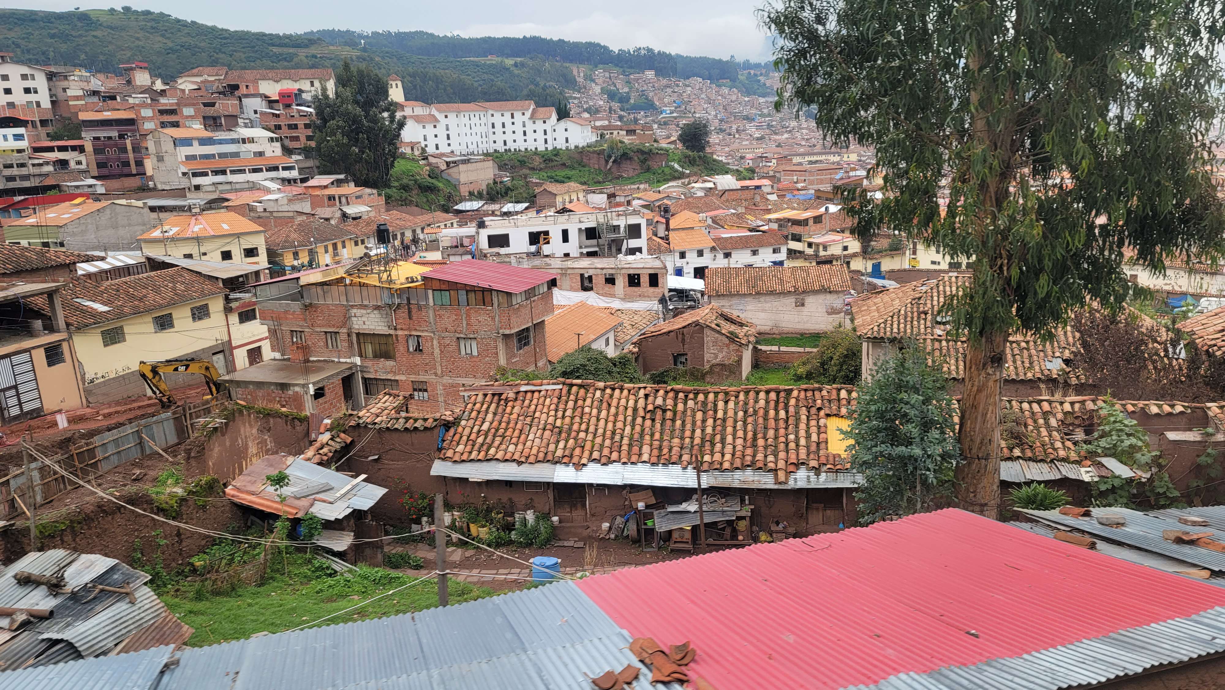 Cusco from the top on the train beautiful