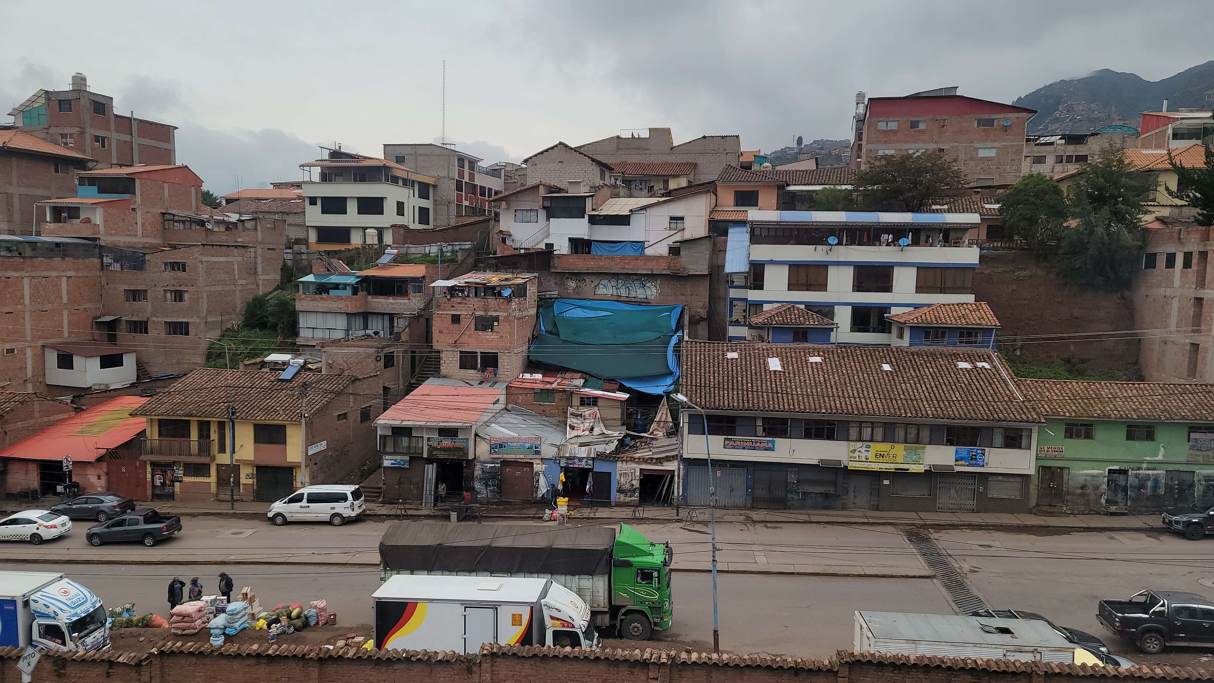 Cusco from the top on the train beautiful