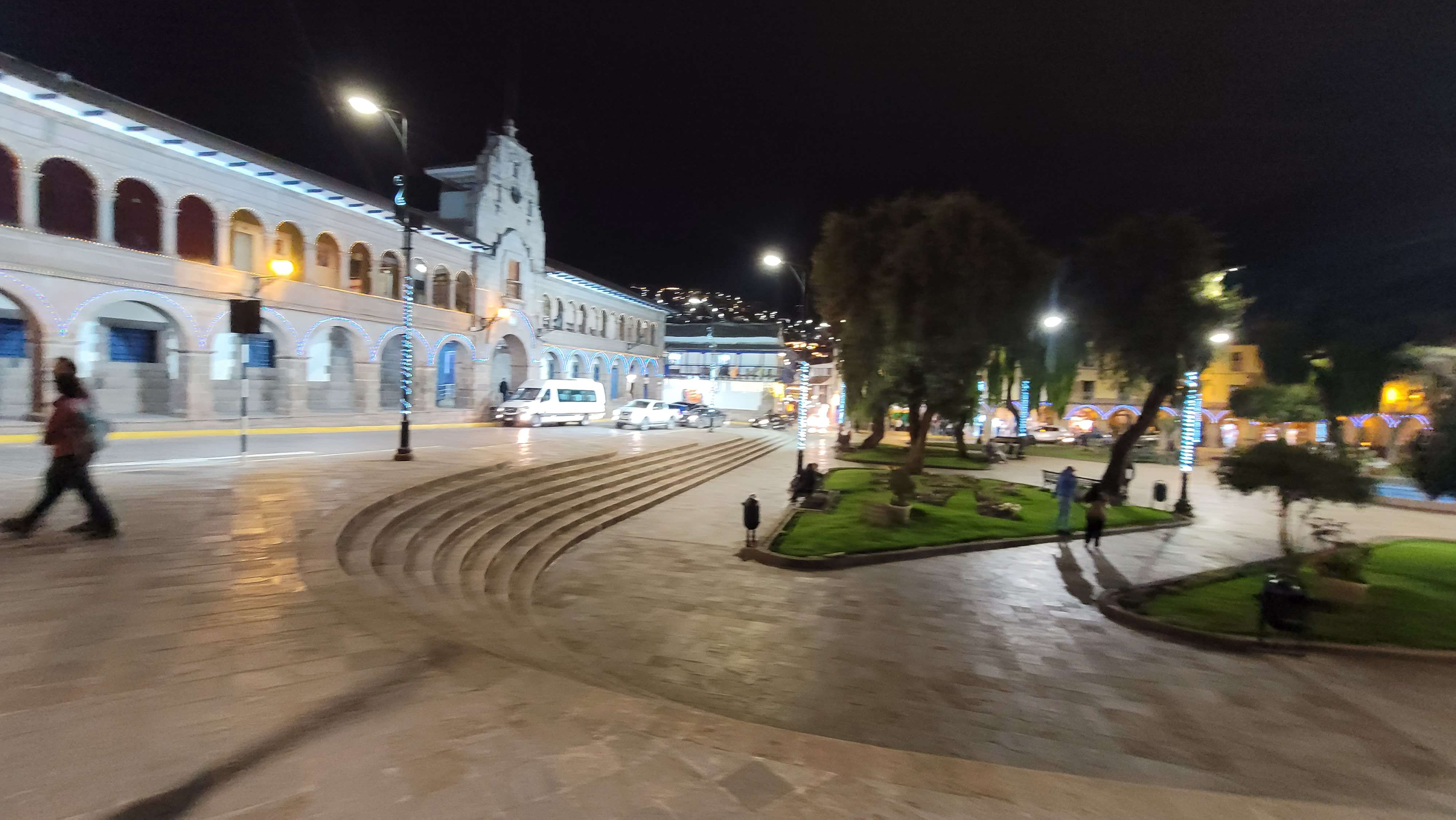 Plaza Mayor de Cusco at the night