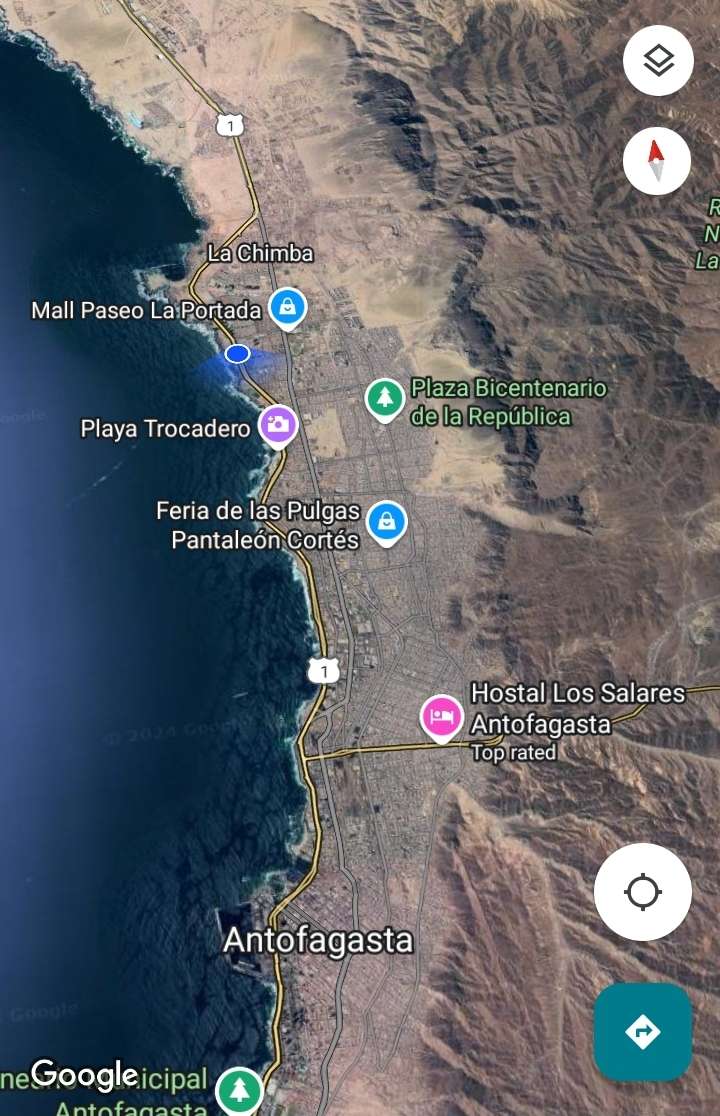 Antofagasta from the north side raw pictures