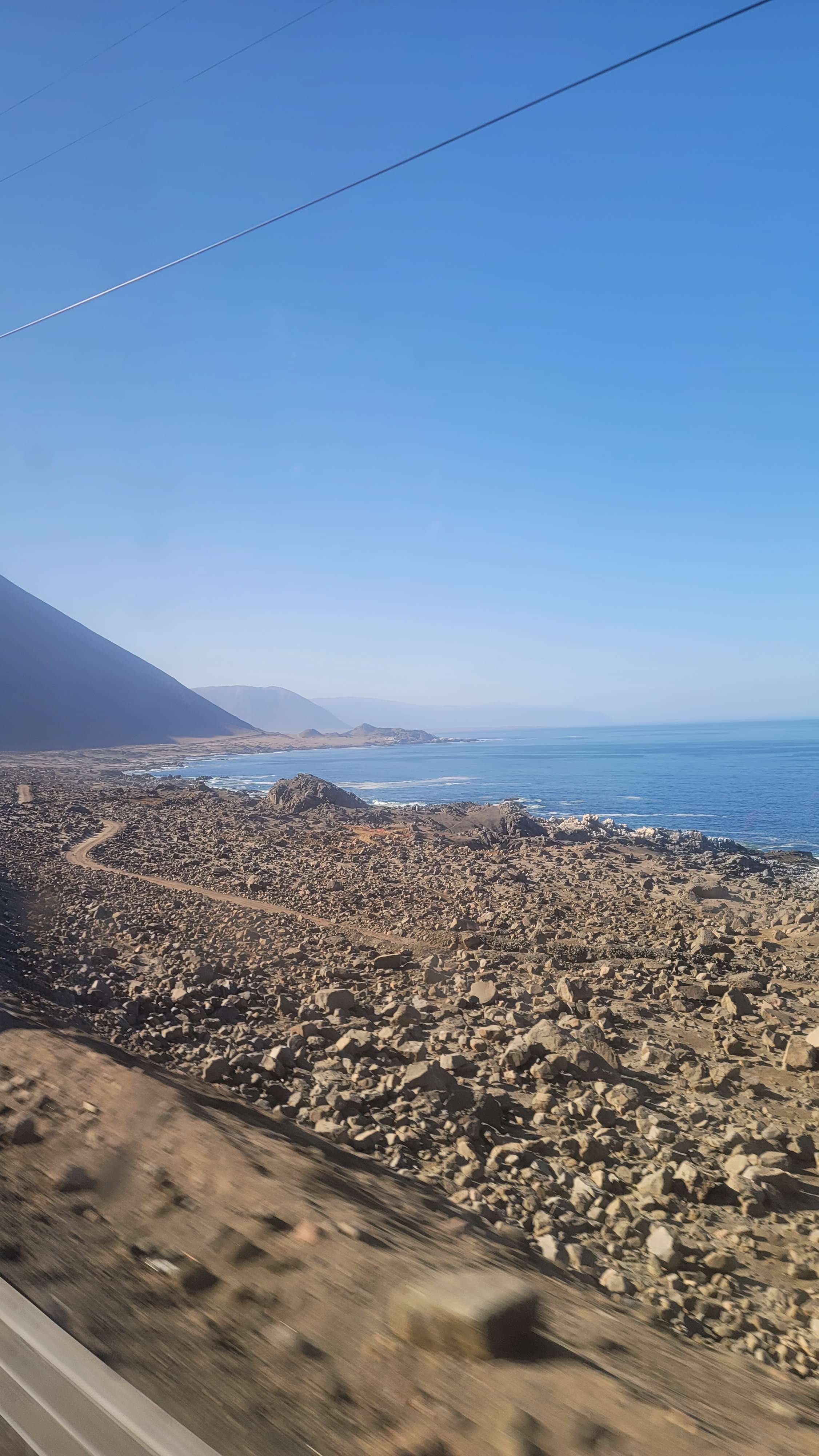 Iquique to Antofagasta check points in Chile