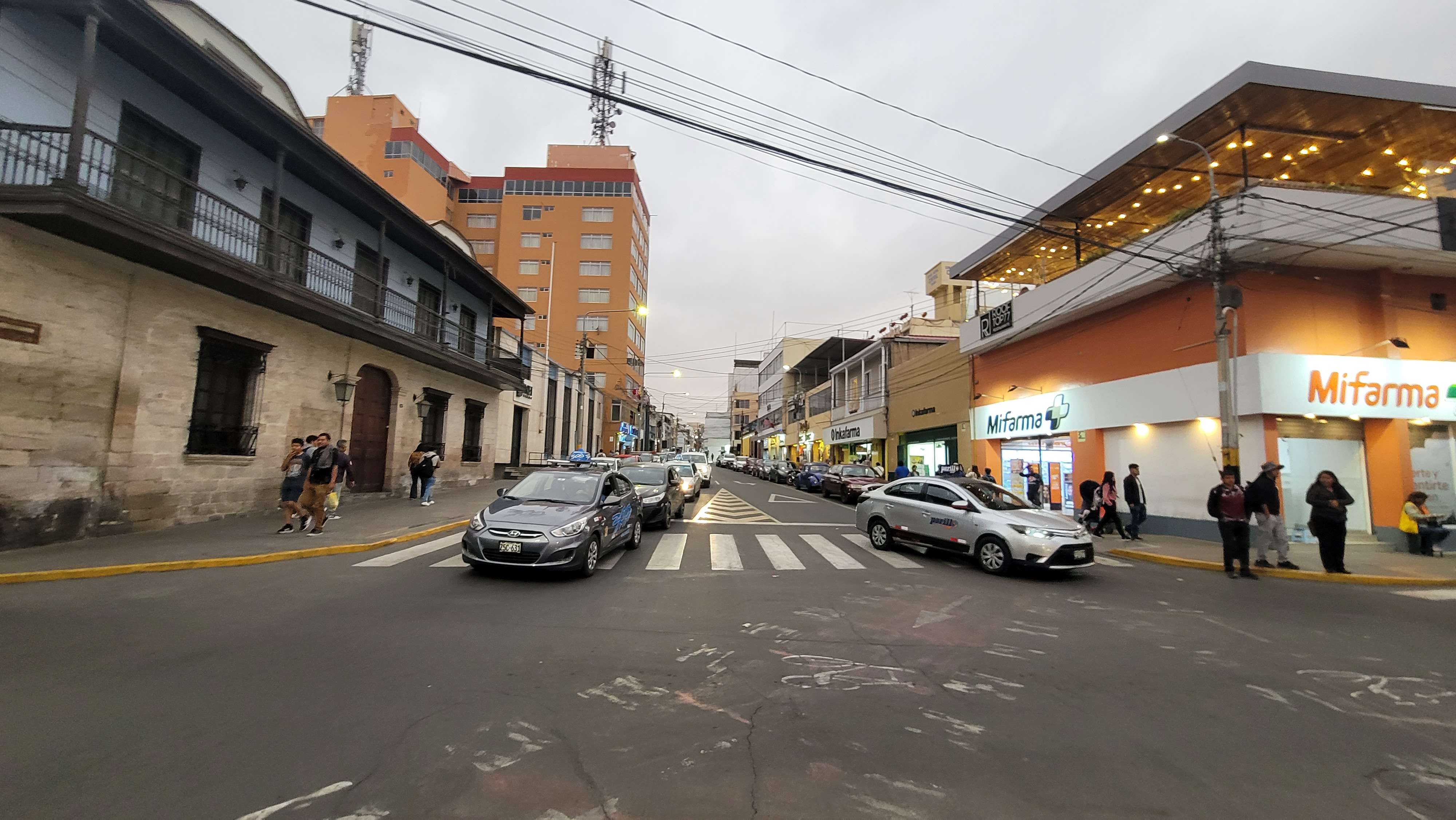 Tacna city main Street boulevard