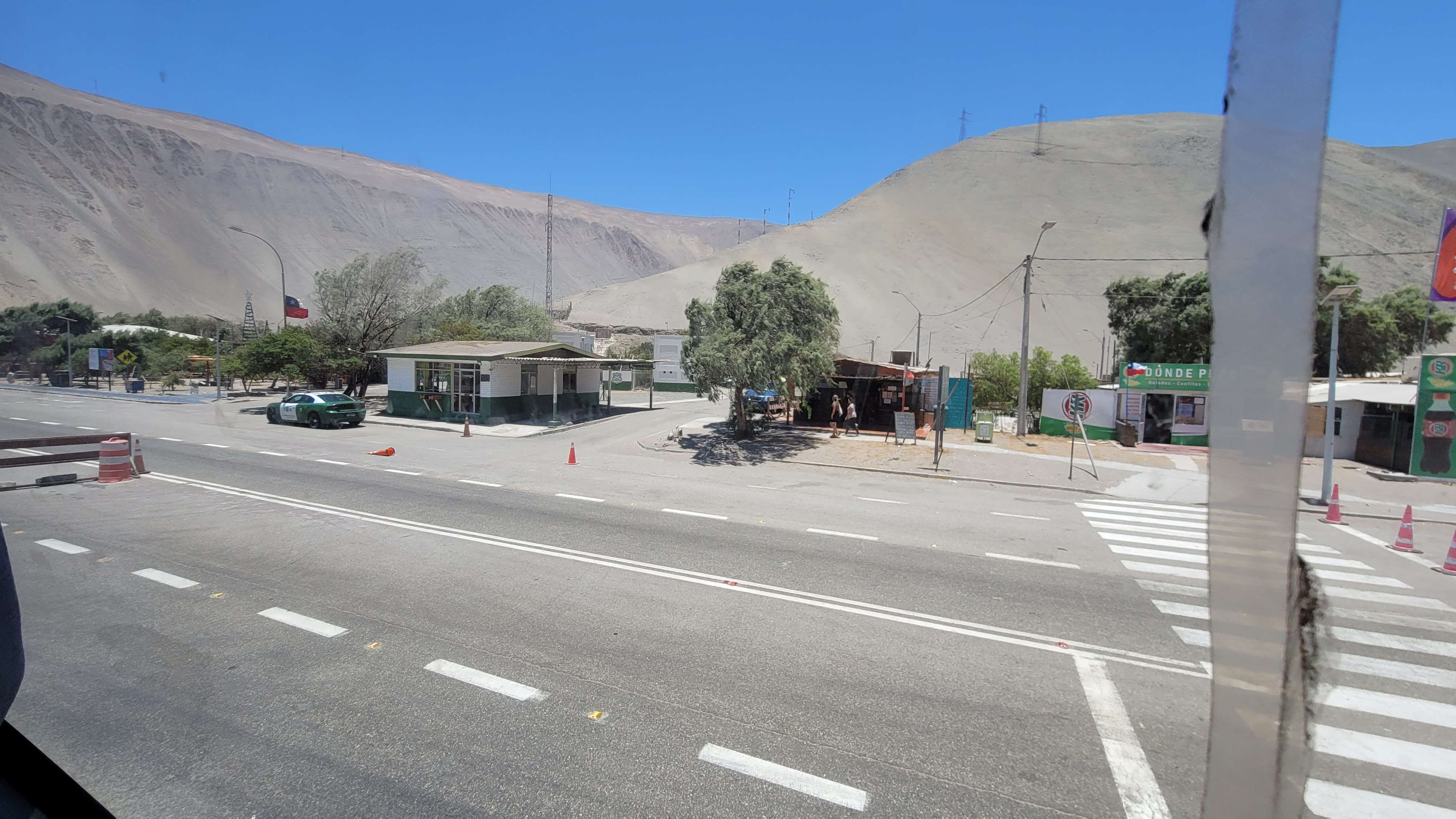 Arica to Iquique Chile check points for luggage experience