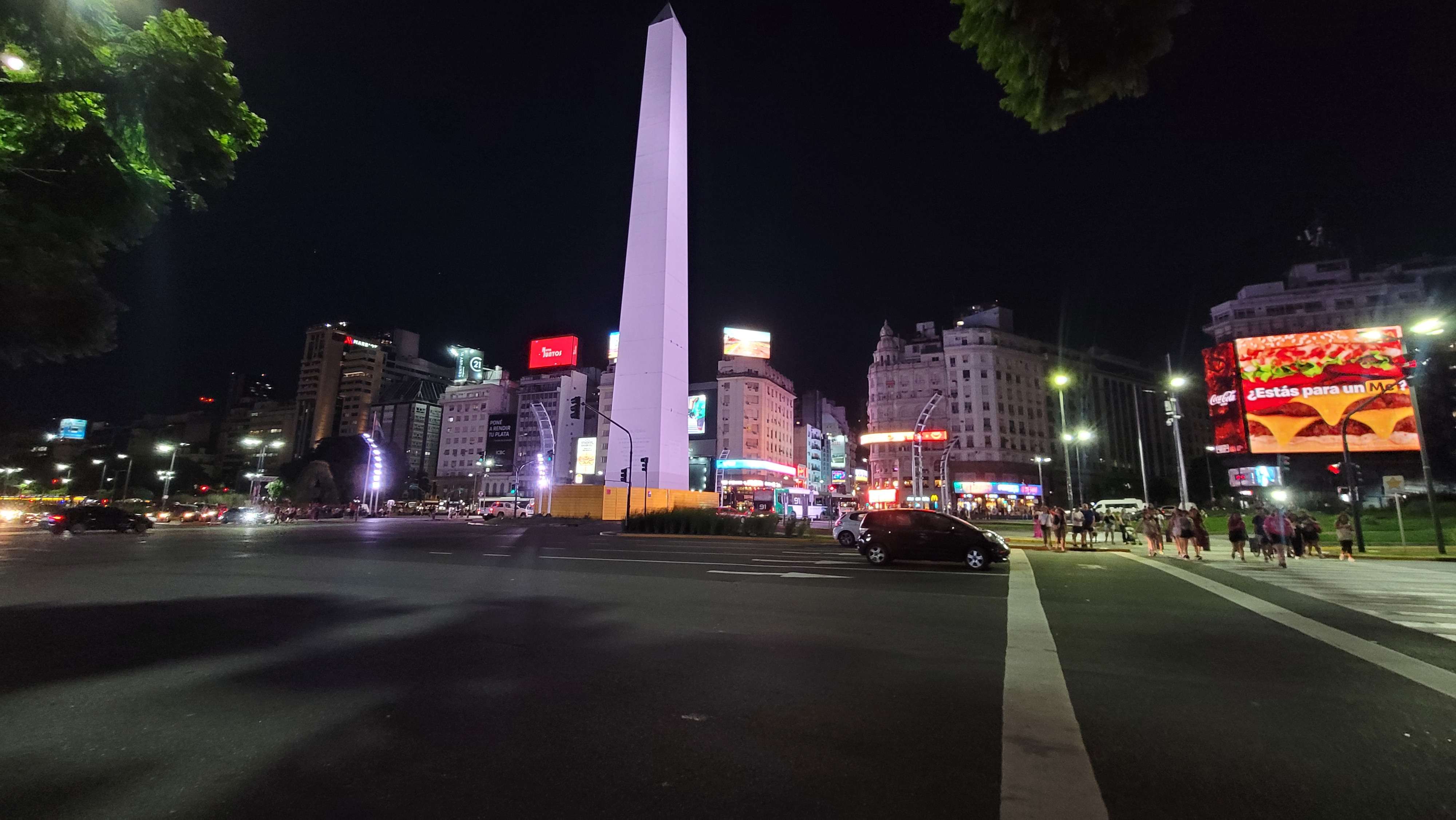 Obelisco the most iconic monument in the city of Buenos Aires and business corridor street