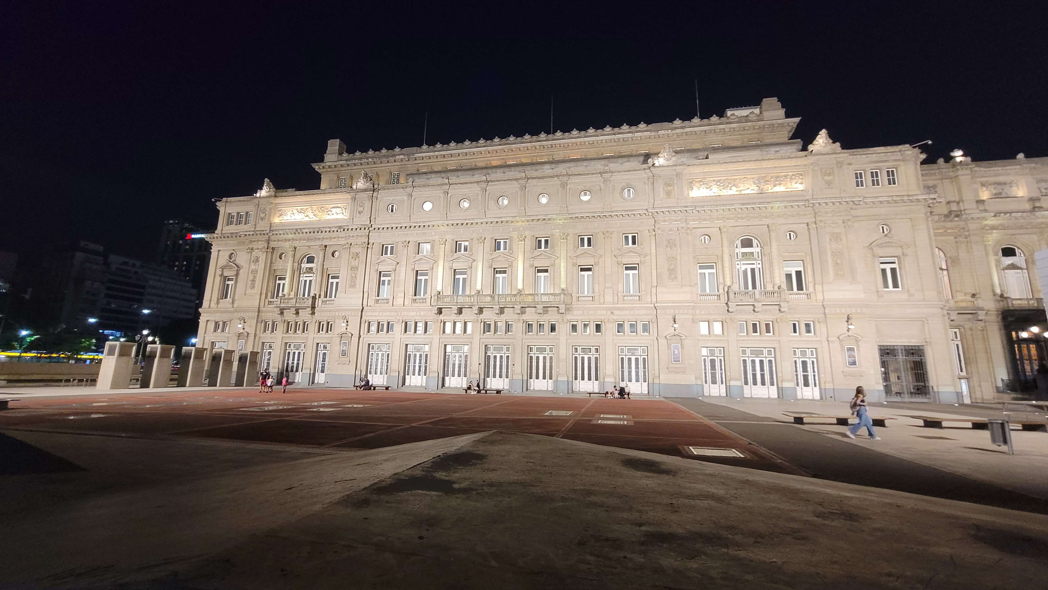 The Teatro Coln in Buenos Aires at the night is one of the worlds most renowned opera houses