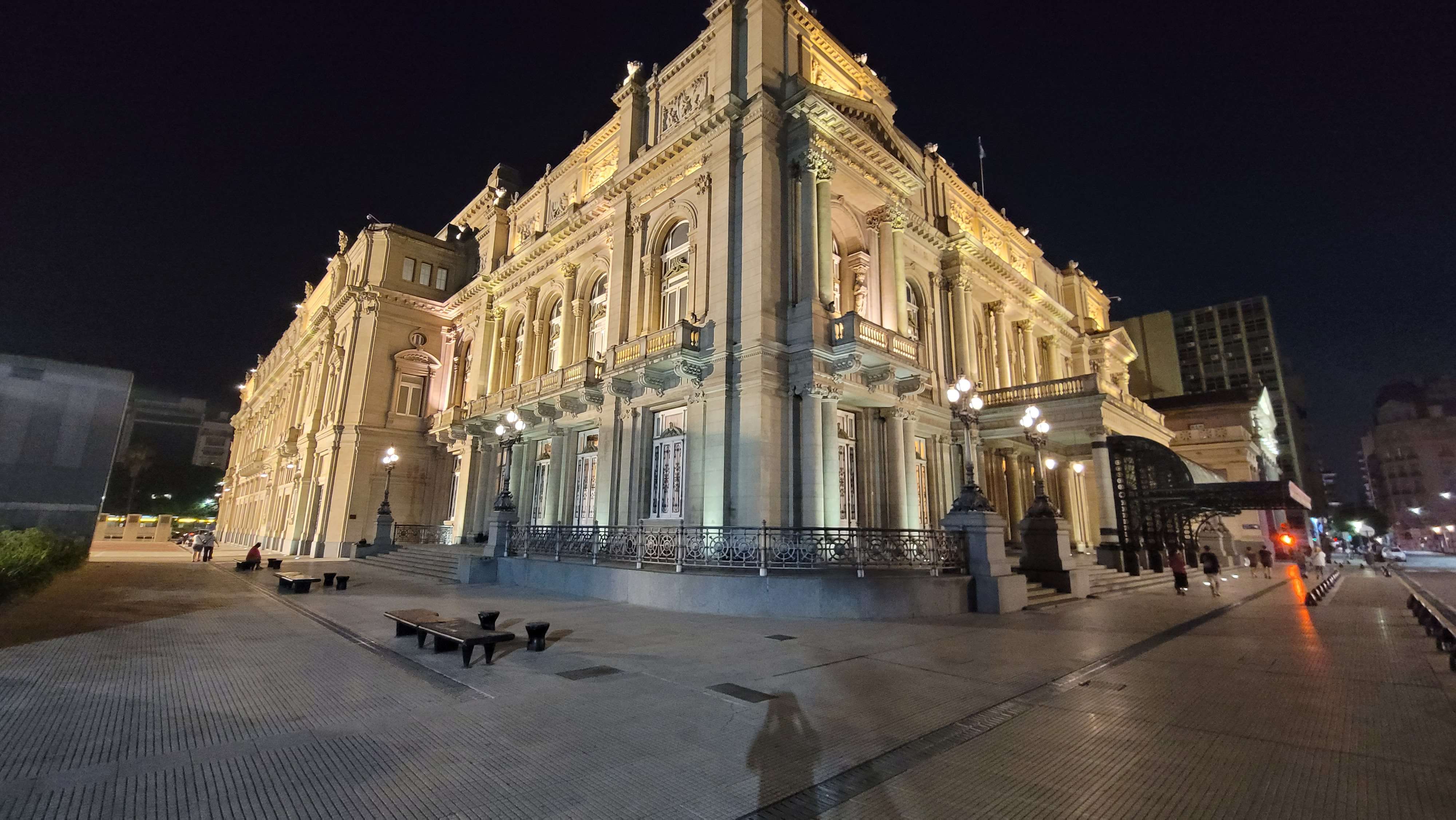 The Teatro Coln in Buenos Aires at the night is one of the worlds most renowned opera houses