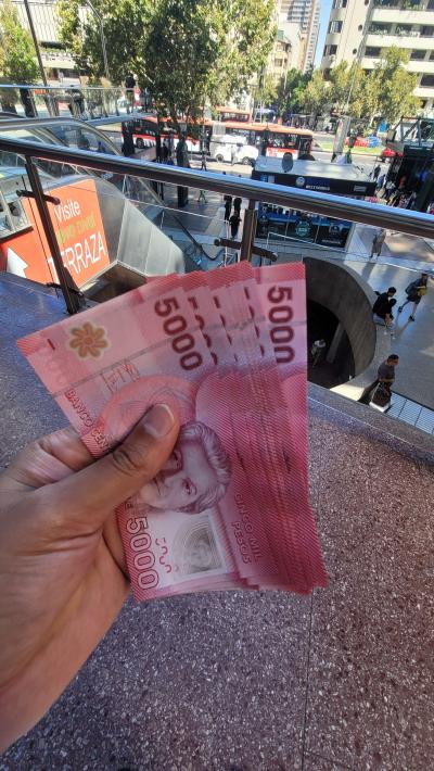 withdraw money in chile using US debit credit cord